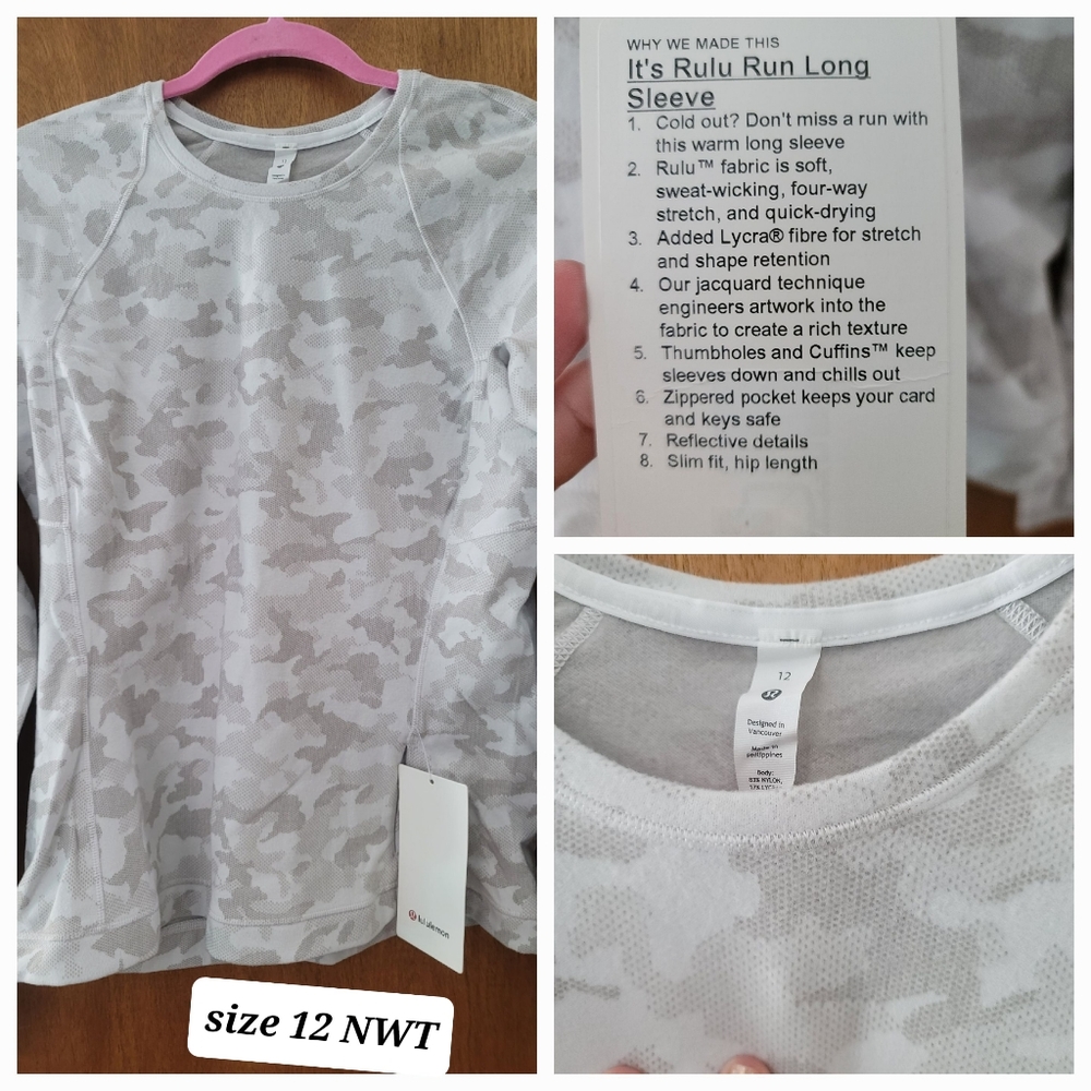 **sold** Lululemon Pullover. Grey camo